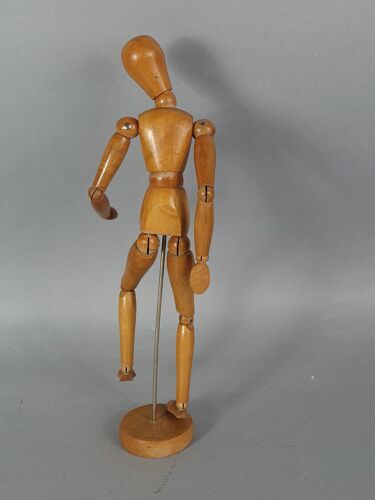 Mannequin articulé en bois vernis pour artiste 33 cm SL