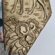 Miroir art déco en bois glace biseautée