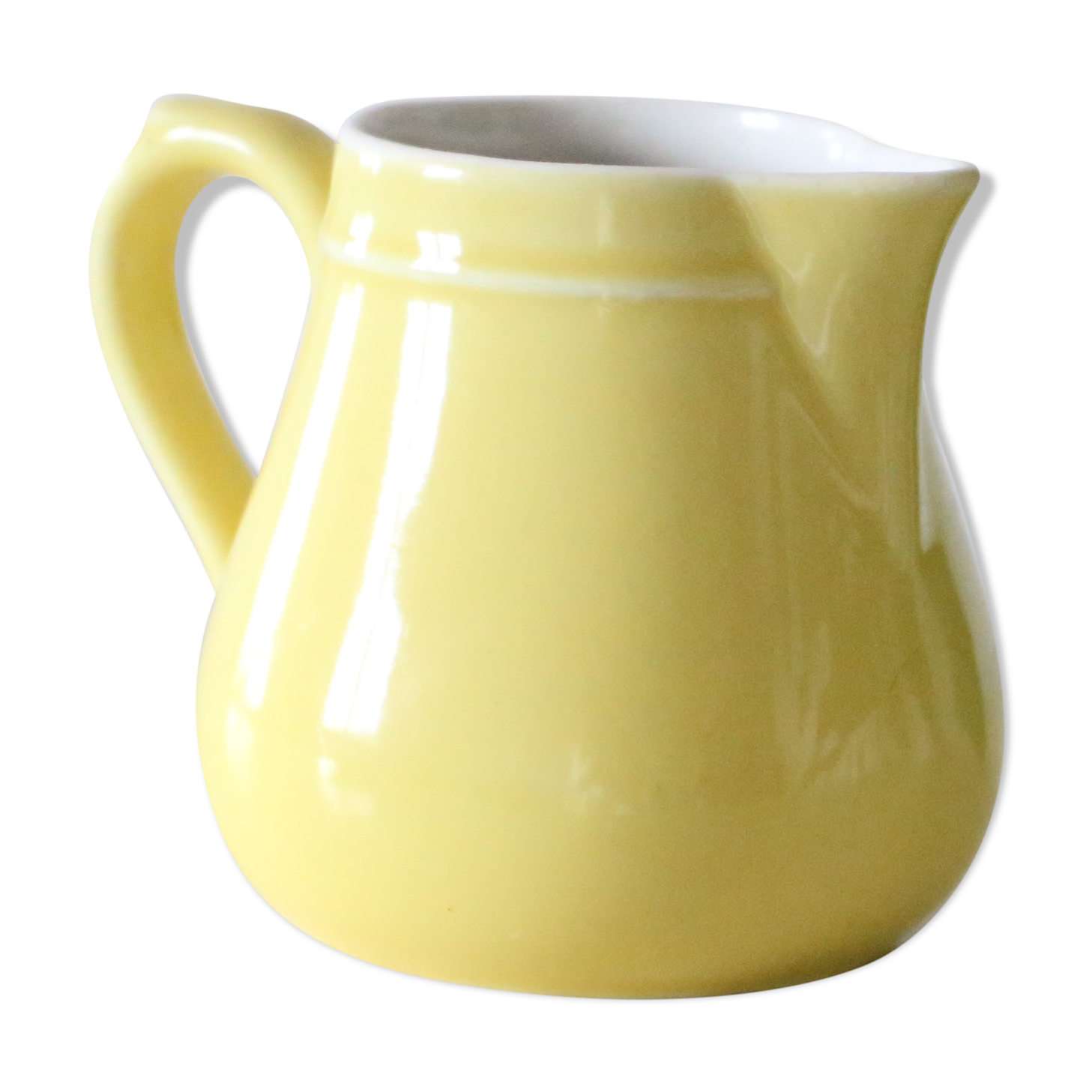 Ceramic creamer, vintage, France, 1950