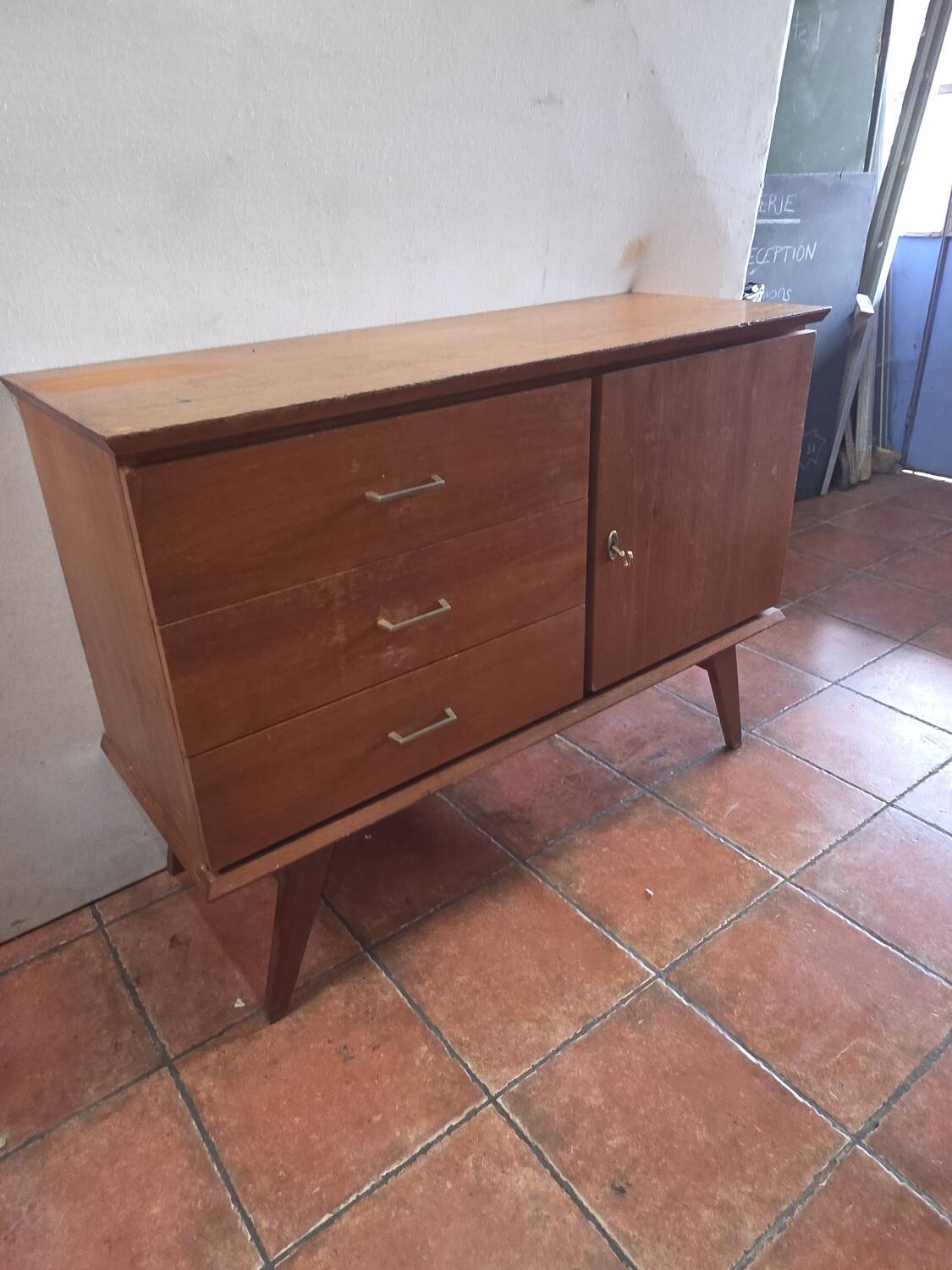 Vintage oak sideboard from the 60s
