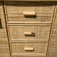 Vintage woven rattan and natural bamboo sideboard - Italy 1970s