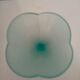 Vintage glass cut mint green pastel Italy