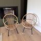 Pair of rattan armchairs / 1970s