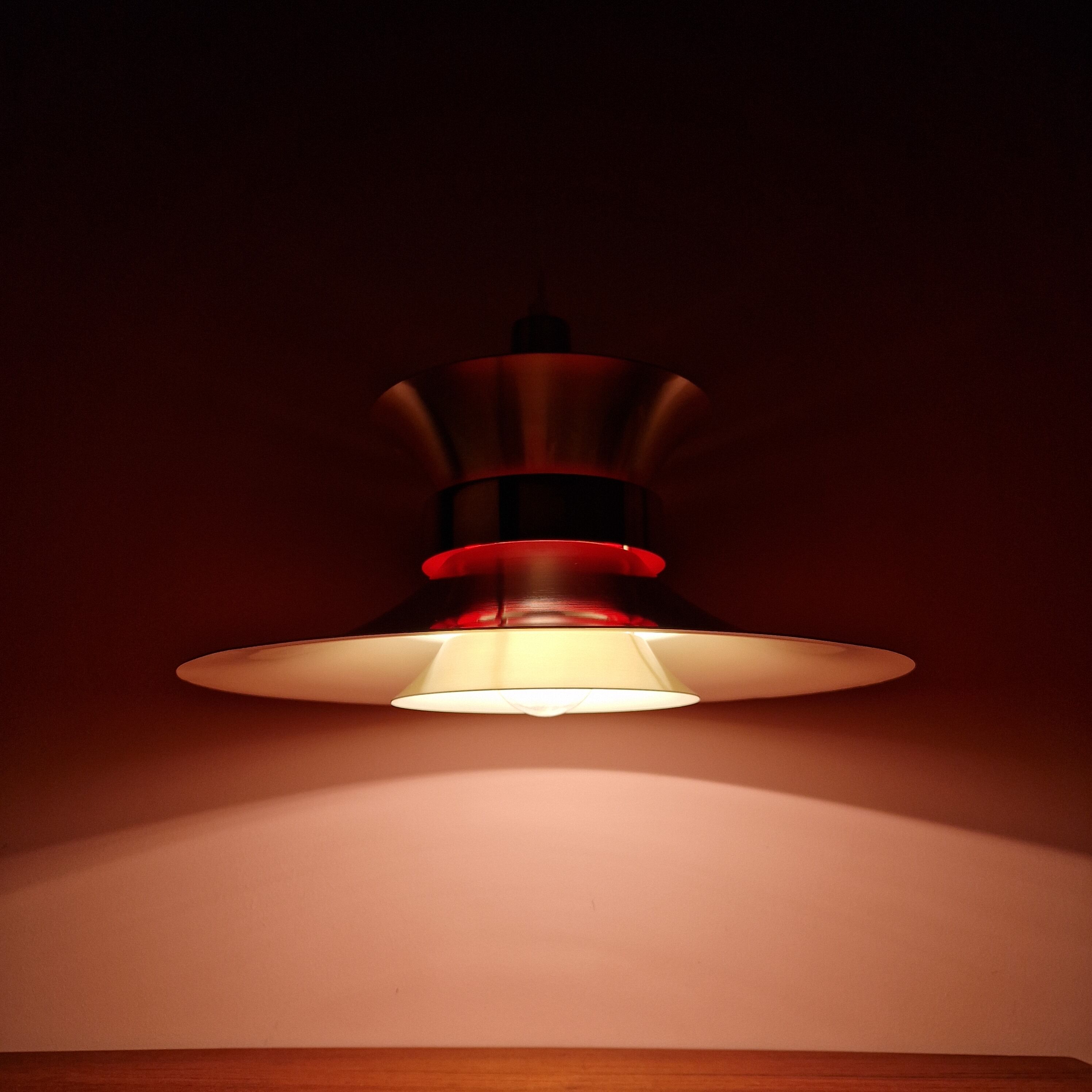 Danish Modern Pendant Lamp by Bent Nordsted for Lyskaer Belysning, 1970s