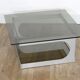 Aluminum and glass coffee table by Pierre Vandel 1970