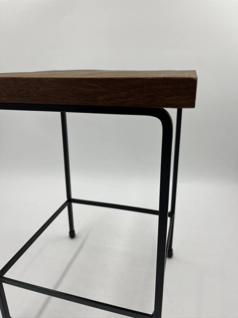 Plant holder in vintage wood and metal