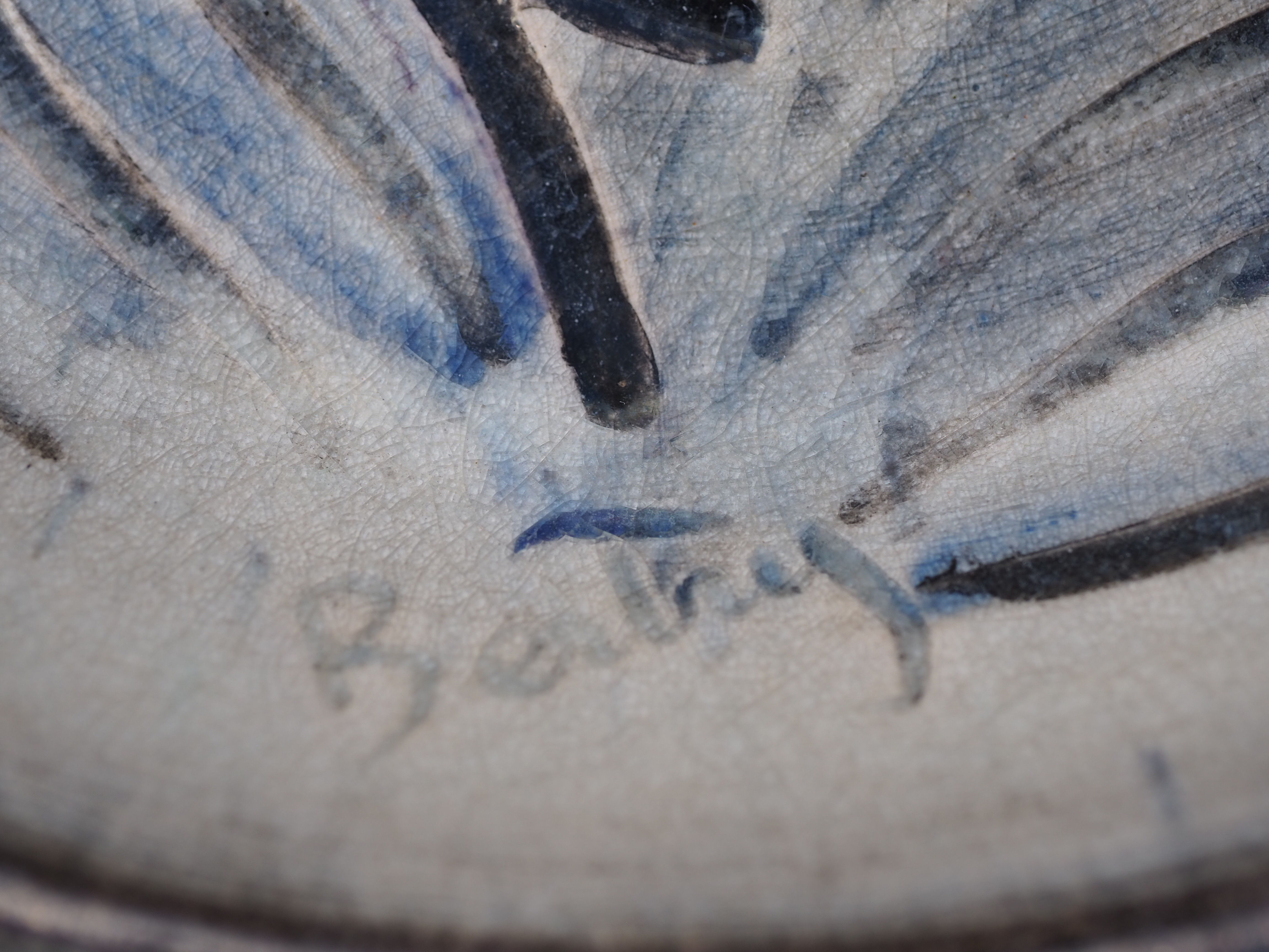 Accolay ceramic plate by Bertry