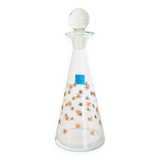 Carafe soufflée à la bouche et gravée étoile, Matous Bruges