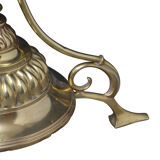 Victorian brass height adjustable standard lamp