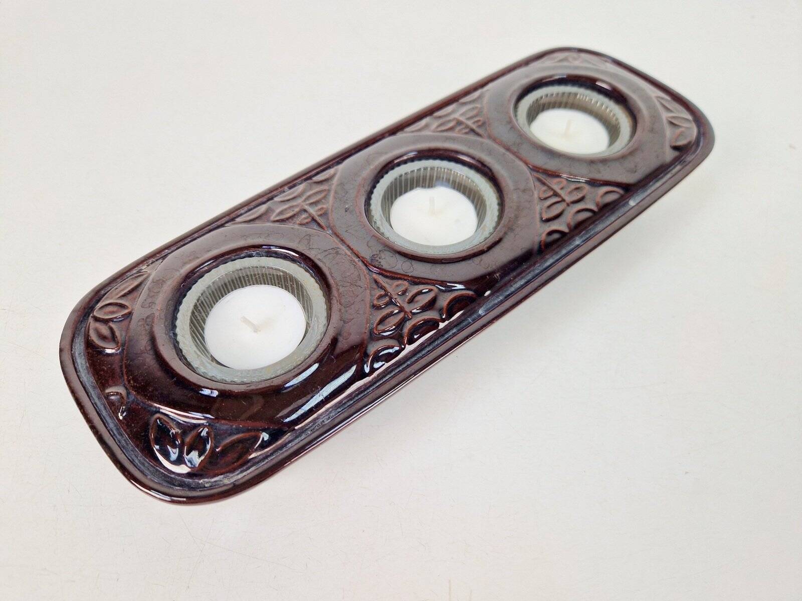Vintage Tealight Holders in Ceramic from Bay Keramik, 1960s, Set of 2