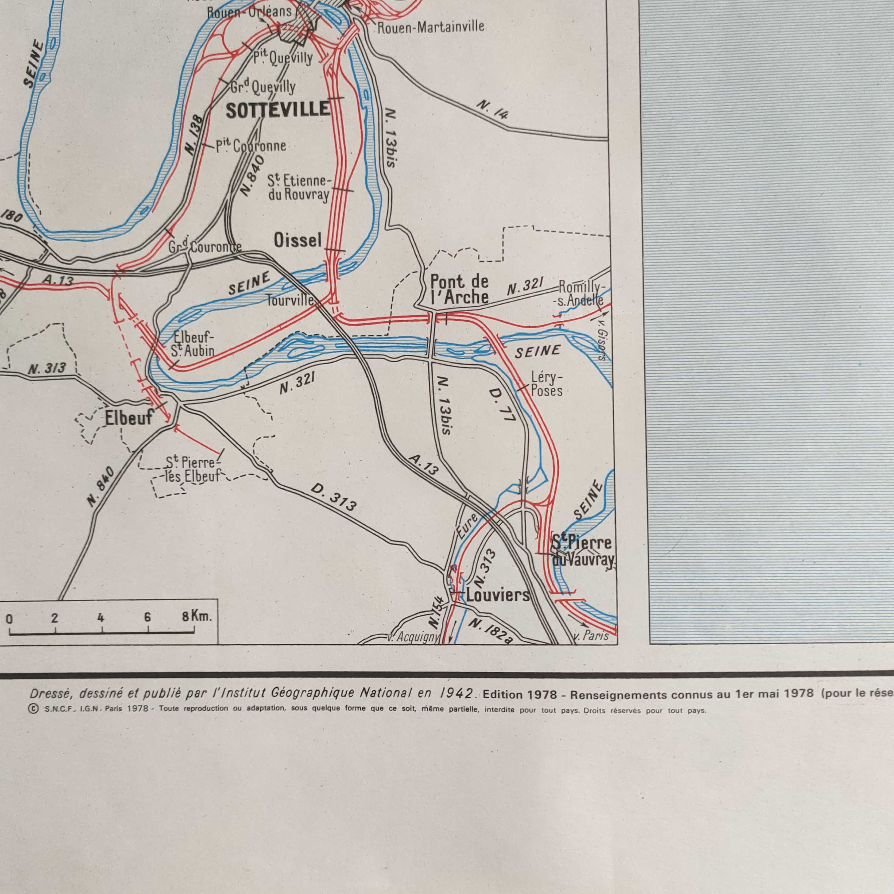 SNCF map in old Brittany