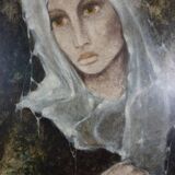 P.Petit. Portrait de la jeune fille.