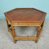 Set of 2 bamboo coffee tables