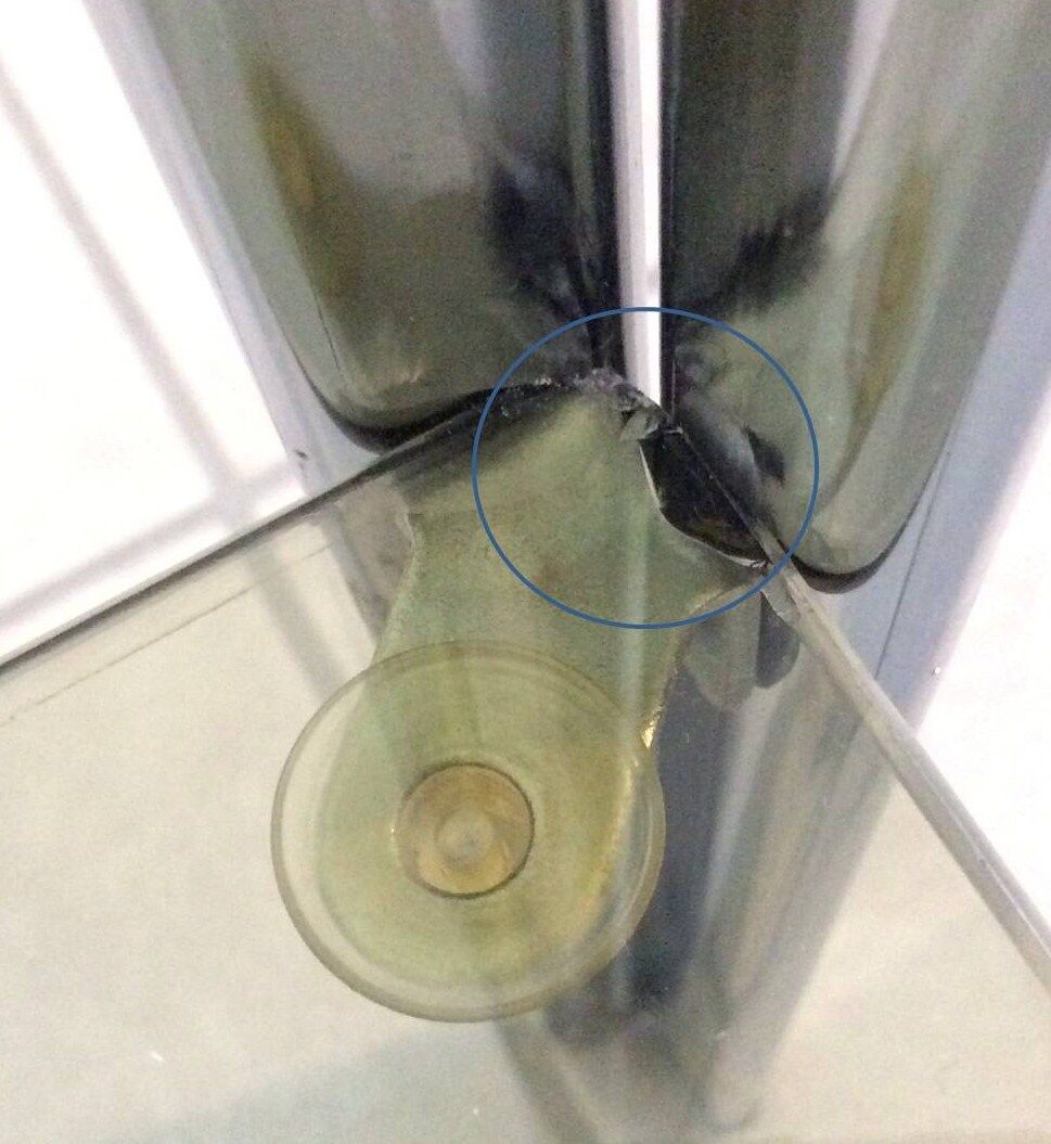 Chrome and smoked glass side table harness