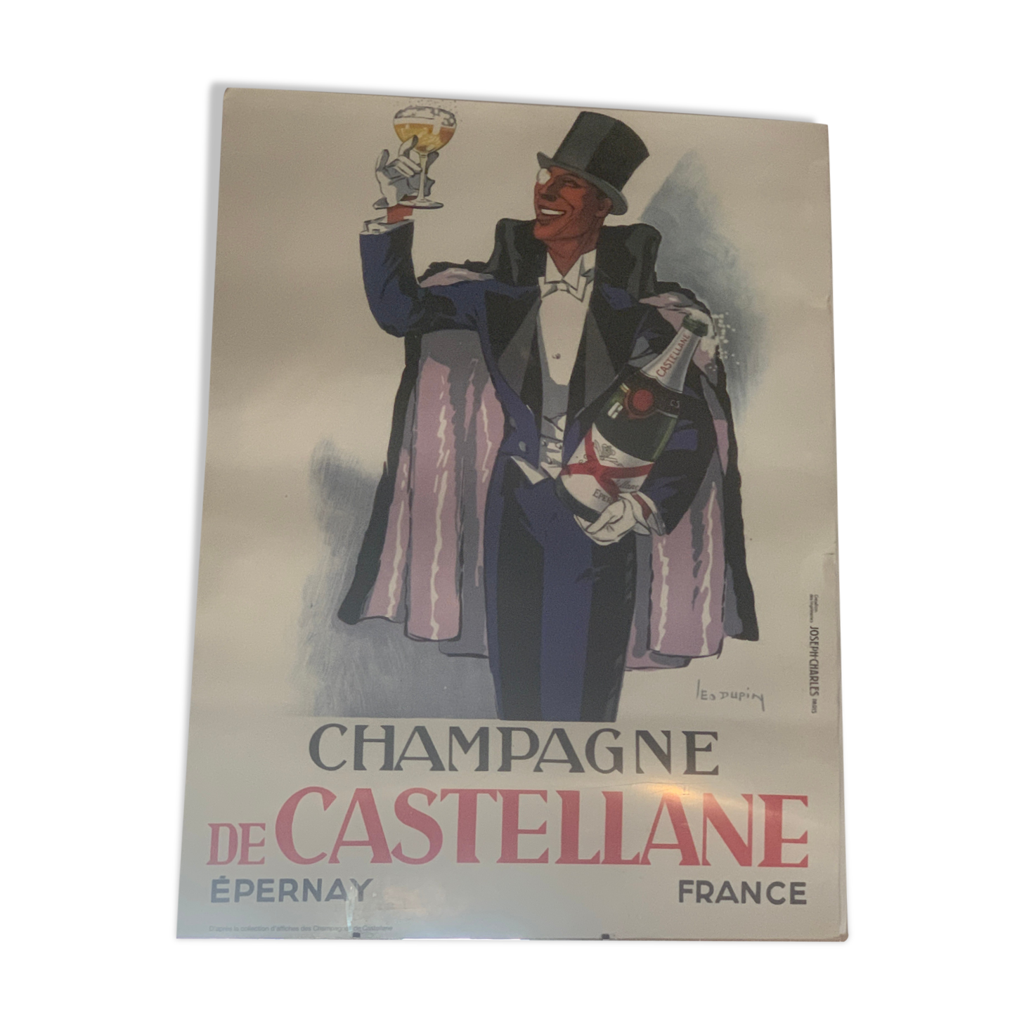 Advertising poster champagne castellane