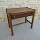 Dark wood bedside table from the 60s, Scandinavian style