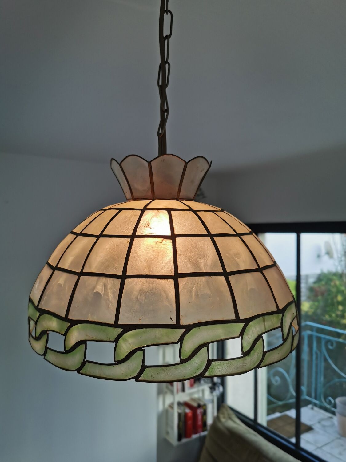 Suspension vintage nacre