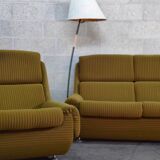 Complete living room Space Age Atlantis olive green 1970