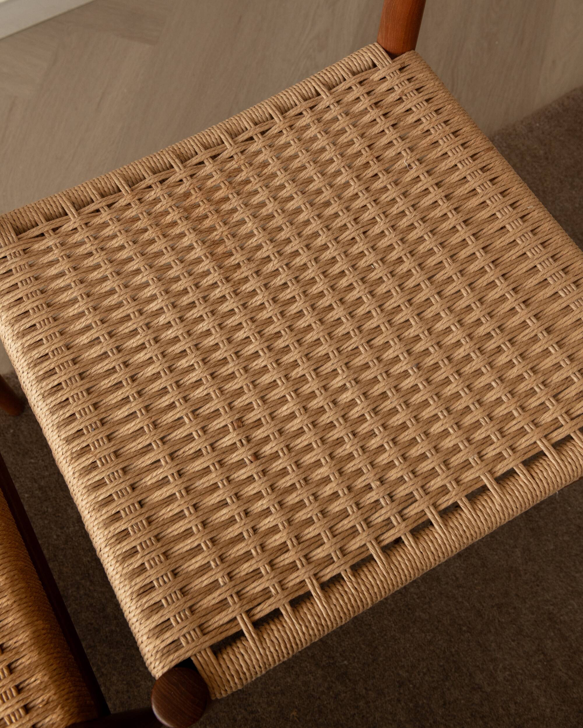 Chaises de salle à manger vintage en teck danois par H.W. Klein pour Bramin, années 1960, ensemble de 3