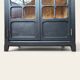 Armoire parisienne noire vitrée rénovée