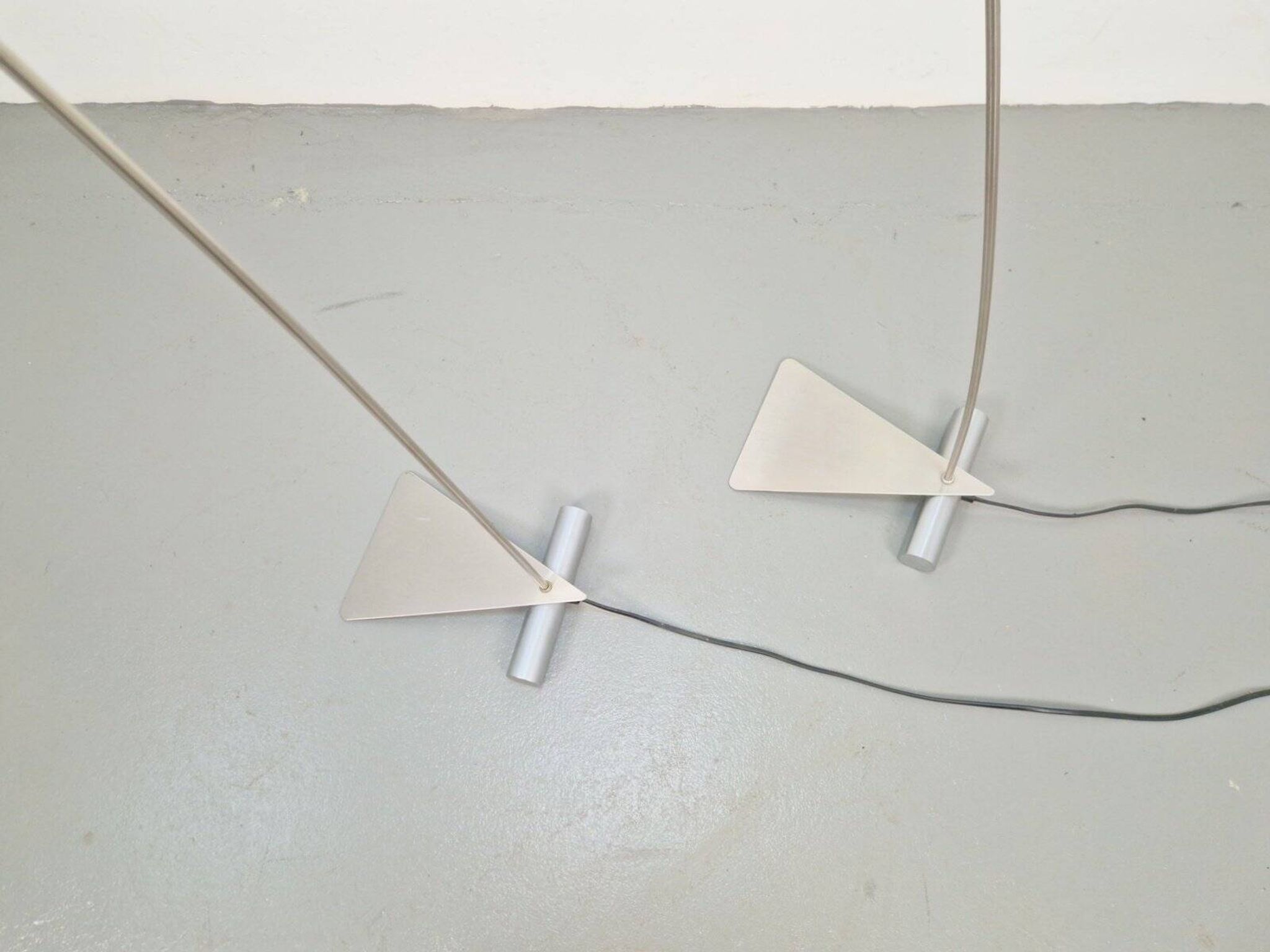 Postmodern Arch Metal Reading Floor Lamps from Hala Zeist, 1980s, Set of 2