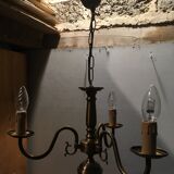 Brass chandelier 3 branches