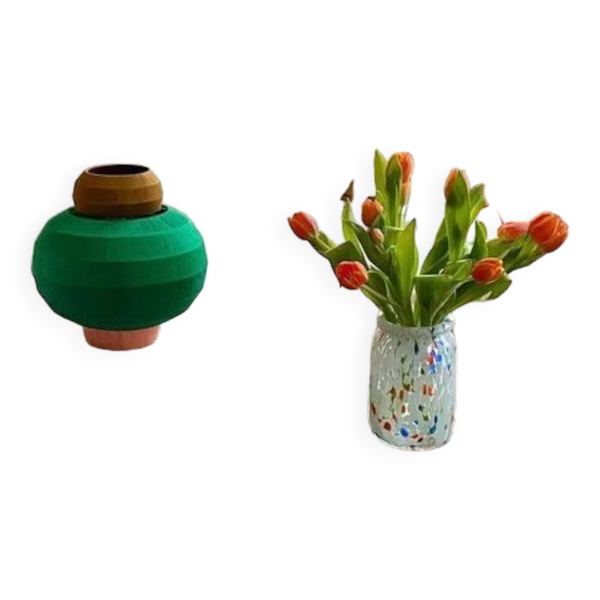 Canapé modulable habitat style vintage entièrement retapissé