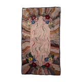 Handmade american hooked antique rug 100cm x 174cm 1880s