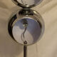 Lampadaire Space âge métal chromé vintage