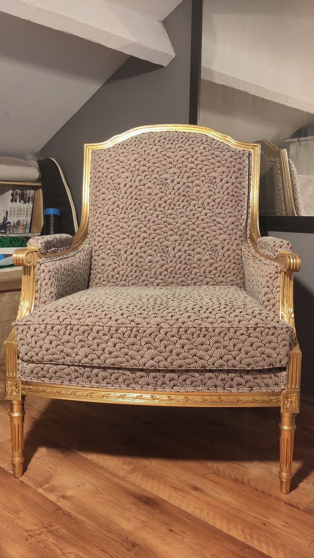 Modernised Louis XVI style armchair