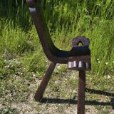 Brutalist tripod chair