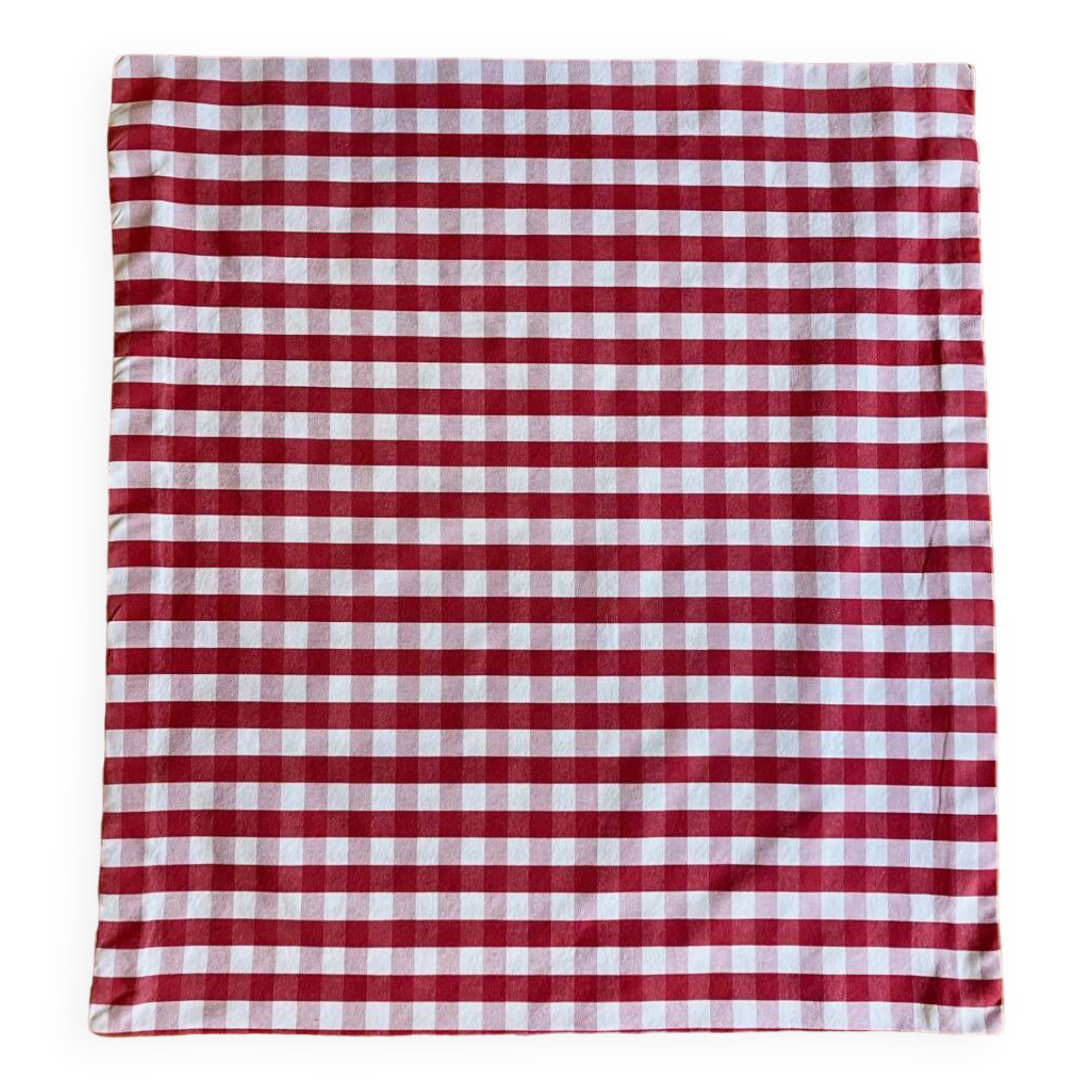 Housse de coussin tissu Vichy