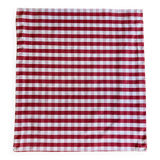 Vichy fabric cushion cover