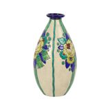 Polychrome Art Deco Vase Charles Catteau Boch Keramis D2366