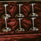 Set de 6 coupes à champagne en métal, années 1960