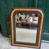 Small mirror louis philippe noir of the XIX  th siecle n° 43