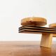 Mid-century wooden candlestick, 1960s
