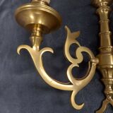 Paire d'appliques bronze doré style georgien anglais