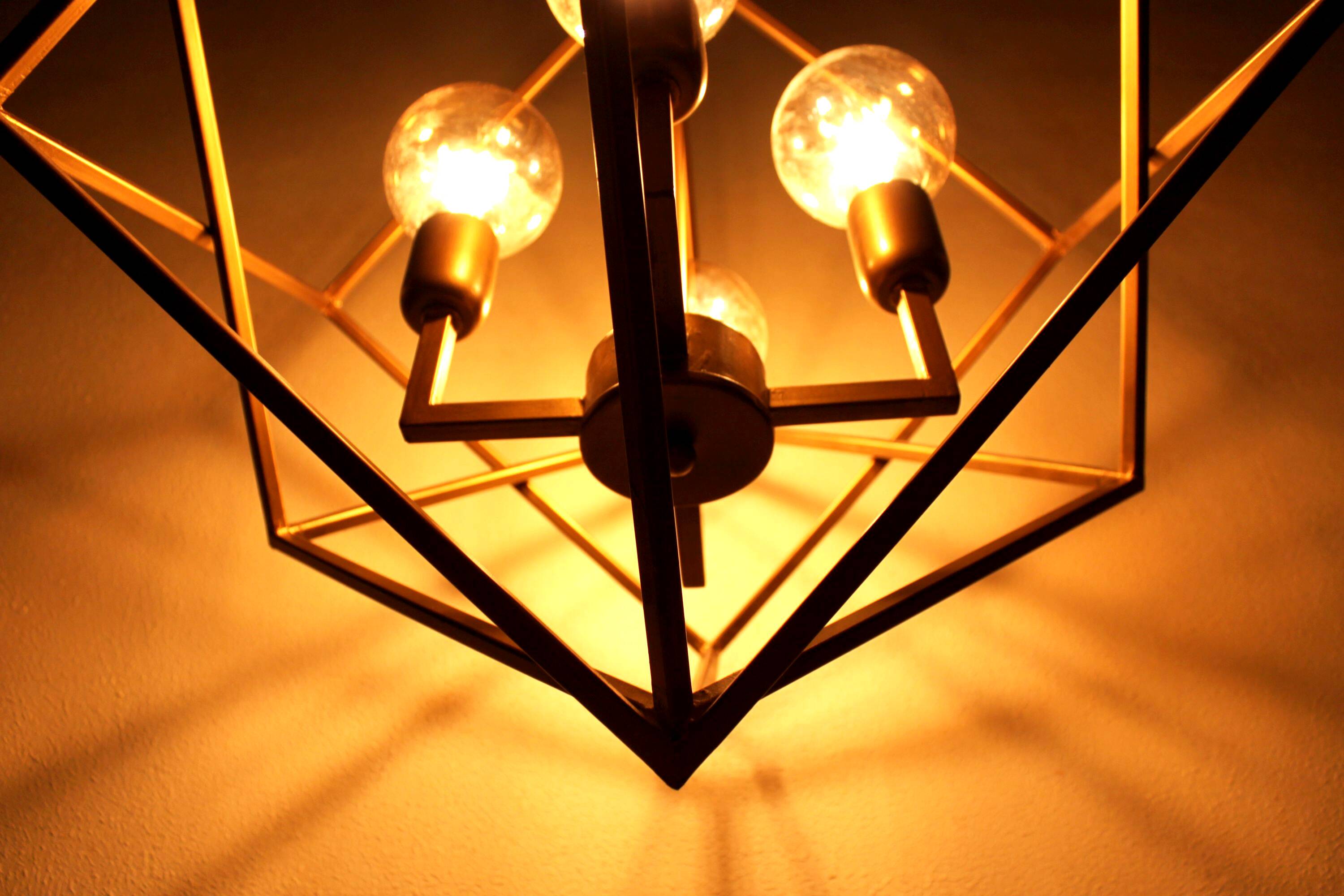 Modern chandelier, 3 lights, 20th century.