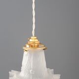 Walkman / suspension tulip in glass early twentieth century