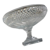 Coupe sur pied en cristal taillé
