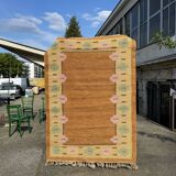 Tapis en laine röllakan, suède années 1960/1970, vintage, mid-c moderne