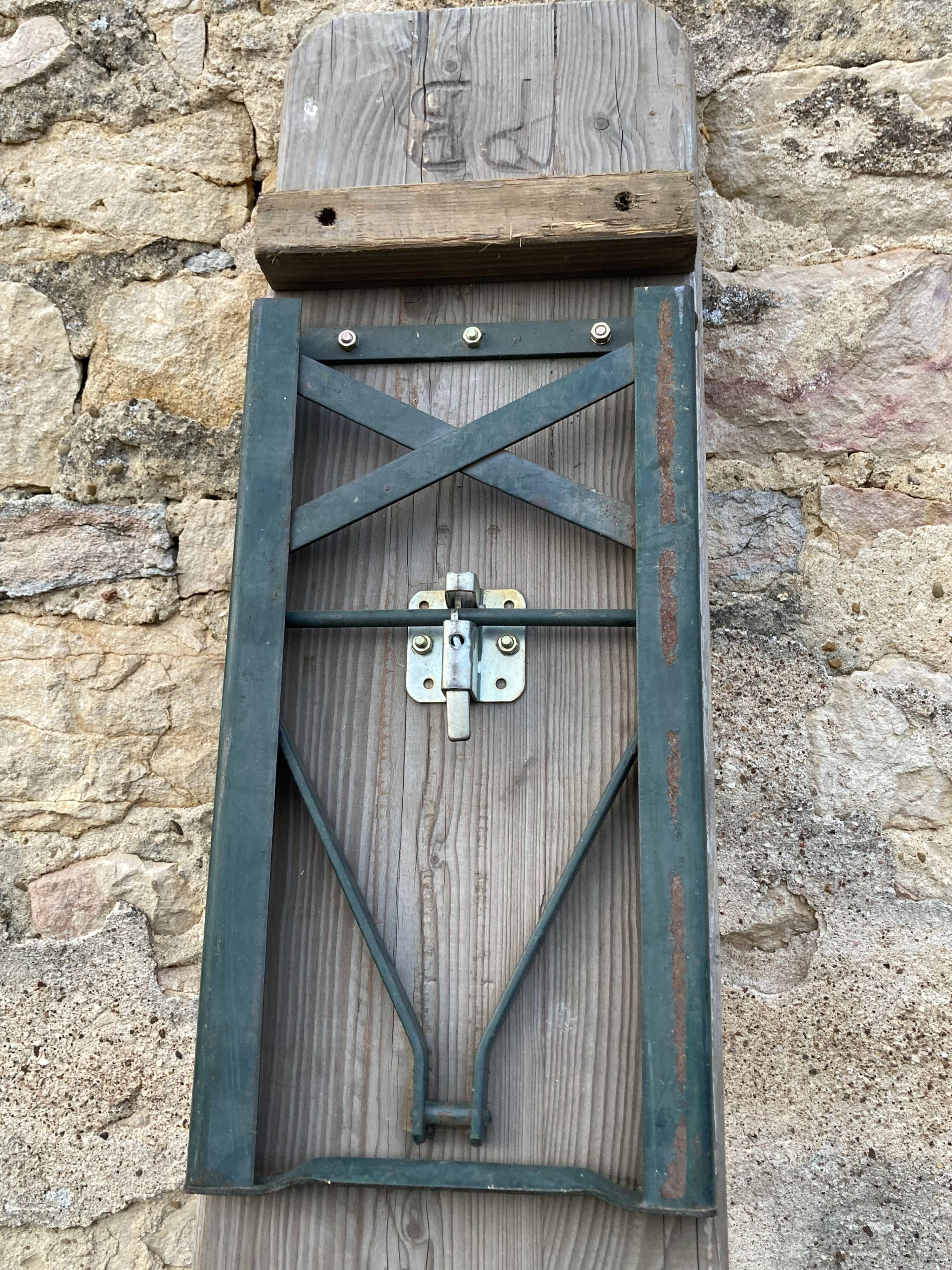 Pair of foldable benches guinguette