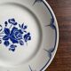 Decorative plate with blue flower pattern D25