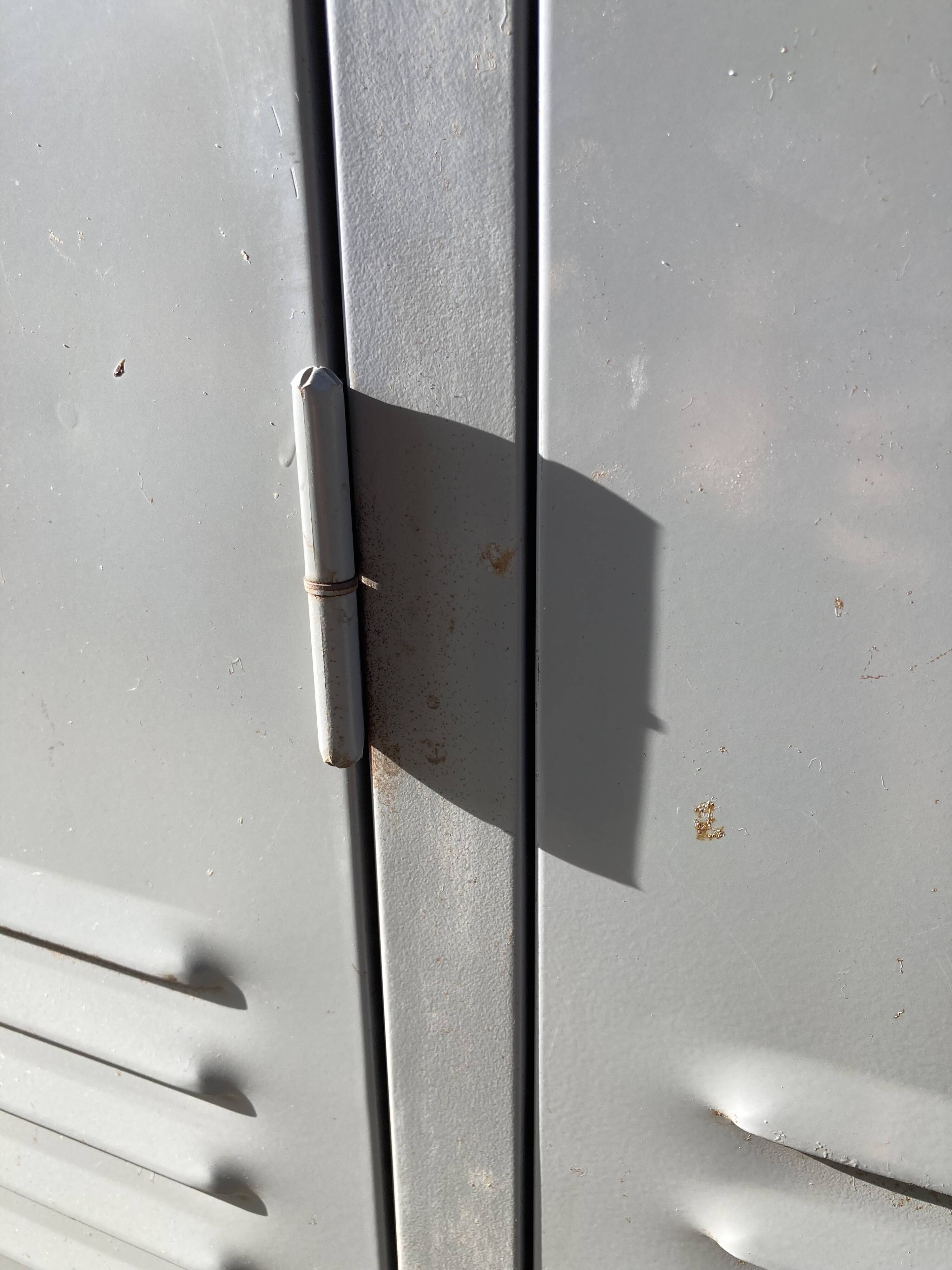 Two-door metal locker