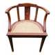 Wooden and cane office chair