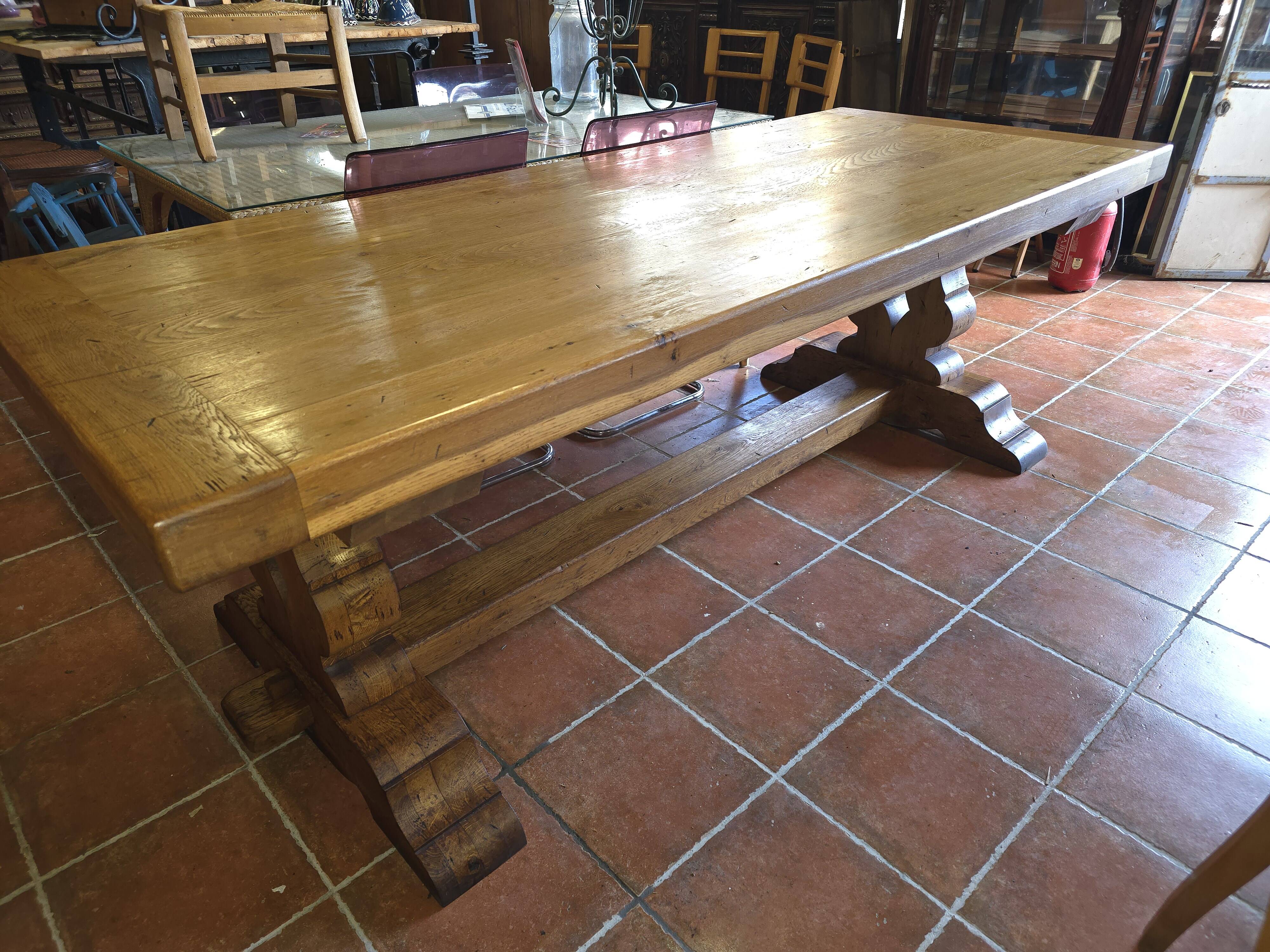 Oak farmhouse table