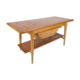 Table en chêne et teck de design danois des années 1960
