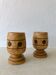 Lot de 2 coquetiers en bois