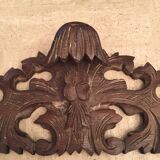 Former finely carved wooden pediment